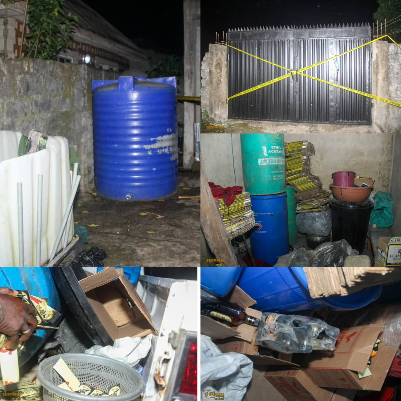Un hombre de 48 años arrestado cuando la policía de Lagos descubre una fábrica de alcohol falsa en Badagry